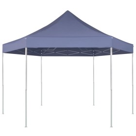 Dark blue 3.6x3.1 m hexagonal pop-up tent by , Tents and gazebos - Ref: Foro24-42107, Price: 182,90 €, Discount: %