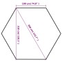 Dark blue 3.6x3.1 m hexagonal pop-up tent by , Tents and gazebos - Ref: Foro24-42107, Price: 182,90 €, Discount: %