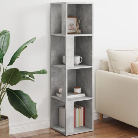 Eckschrank aus grauem Beton-Holzwerkstoff 33x33x132 cm. von , Schließfächer und Lagerschränke - Ref: Foro24-809039, Preis: 56...