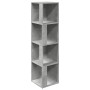 Eckschrank aus grauem Beton-Holzwerkstoff 33x33x132 cm. von , Schließfächer und Lagerschränke - Ref: Foro24-809039, Preis: 56...