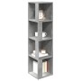 Engineered wood corner furniture in gray concrete, 33x33x132 cm by , Lockers and storage cabinets - Ref: Foro24-809039, Price...
