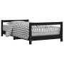 Bed frame for children made of black pine wood 80x160 cm by , Cribs and beds for children - Ref: Foro24-834401, Price: 105,08...