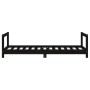 Bed frame for children made of black pine wood 80x160 cm by , Cribs and beds for children - Ref: Foro24-834401, Price: 105,08...