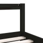 Bed frame for children made of black pine wood 80x160 cm by , Cribs and beds for children - Ref: Foro24-834401, Price: 105,08...