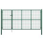 Grüne Gartentür aus Stahl 350x150 cm von , Gartentore - Ref: Foro24-144307, Preis: 530,31 €, Rabatt: %