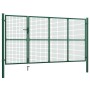 Grüne Gartentür aus Stahl 350x150 cm von , Gartentore - Ref: Foro24-144307, Preis: 530,31 €, Rabatt: %