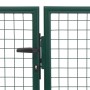 Grüne Gartentür aus Stahl 350x150 cm von , Gartentore - Ref: Foro24-144307, Preis: 530,31 €, Rabatt: %