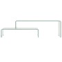 Zwei Couchtische aus gehärtetem Glas, Maße: 90x30x20 cm und 110x30x40 cm. von , Couchtisch - Ref: Foro24-284728, Preis: 200,5...