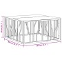 Edler Couchtisch aus Edelstahl und recyceltem massivem Holz in Goldfarbe. von , Couchtisch - Ref: Foro24-350062, Preis: 178,0...