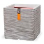 Capi Maceta cuadrada Nature Rib marfil 50x50 cm de , Maceteros y jardineras - Ref: Foro24-429056, Precio: 152,58 €, Descuento: %