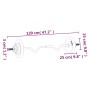 Barbell set with 30 kg cast iron and chrome-plated steel discs. by , free weight - Ref: Foro24-93629, Price: 122,55 €, Discou...