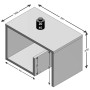 FMD Mesa de centro 2 en 1 blanca 59,1x35,8x37,8 cm de , Mesas de centro - Ref: Foro24-428763, Precio: 85,31 €, Descuento: %