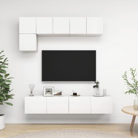 Wohnzimmermöbel-Set TV 5-teilig aus weißem Ingenieurholz von , TV-Möbel - Ref: Foro24-3078693, Preis: 174,98 €, Rabatt: %