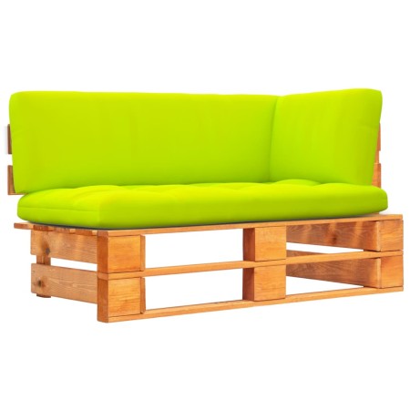 Ecksofa aus imprägniertem Kiefernholz in Honigbraun für den Garten. von , Modulare Sofas für den Außenbereich - Ref: Foro24-3...