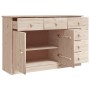 Aparador ALTA madera maciza de pino 112x35x73 cm de , Aparadores - Ref: Foro24-353939, Precio: 176,53 €, Descuento: %
