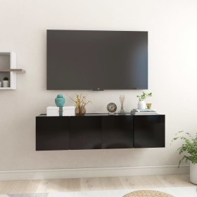 Hanging living room furniture 2 units black 60x30x30 cm by , TV Furniture - Ref: Foro24-804512, Price: 74,16 €, Discount: %