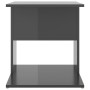 Beistelltisch aus glänzend grauem Sperrholz 45x45x48 cm von , Seitentische - Ref: Foro24-806812, Preis: 32,57 €, Rabatt: %