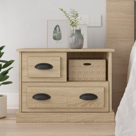 Bedside table in Sonoma oak color, 60x39x45 cm by , Nightstands - Ref: Foro24-816363, Price: 68,64 €, Discount: %