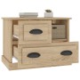 Bedside table in Sonoma oak color, 60x39x45 cm by , Nightstands - Ref: Foro24-816363, Price: 68,64 €, Discount: %