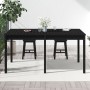 Mesa de jardín madera maciza pino negro 159,5x82,5x76 cm de , Mesas de jardín - Ref: Foro24-823980, Precio: 150,33 €, Descuen...