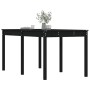 Mesa de jardín madera maciza pino negro 159,5x82,5x76 cm de , Mesas de jardín - Ref: Foro24-823980, Precio: 150,33 €, Descuen...
