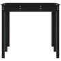 Mesa de jardín madera maciza pino negro 159,5x82,5x76 cm de , Mesas de jardín - Ref: Foro24-823980, Precio: 150,33 €, Descuen...