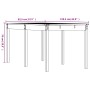 Massiver Gartentisch aus schwarzem Kiefernholz 159,5x82,5x76 cm von , Gartentische - Ref: Foro24-823980, Preis: 150,33 €, Rab...