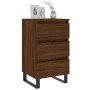 Bedside tables 2 units engineered wood brown oak 40x35x69 cm by , Nightstands - Ref: Foro24-826955, Price: 79,29 €, Discount: %