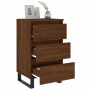 Bedside tables 2 units engineered wood brown oak 40x35x69 cm by , Nightstands - Ref: Foro24-826955, Price: 79,29 €, Discount: %