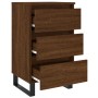 Bedside tables 2 units engineered wood brown oak 40x35x69 cm by , Nightstands - Ref: Foro24-826955, Price: 79,29 €, Discount: %