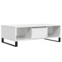 Mesa de centro madera de ingeniería blanco brillo 104x60x35 cm de , Mesas de centro - Ref: Foro24-827094, Precio: 123,83 €, D...