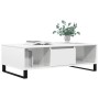Mesa de centro madera de ingeniería blanco brillo 104x60x35 cm de , Mesas de centro - Ref: Foro24-827094, Precio: 123,83 €, D...