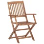 Sillas de jardín plegables 4 uds y cojines madera maciza acacia de vidaXL, Sillas de jardín - Ref: Foro24-3064636, Precio: 23...