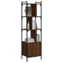 Shelf with brown oak wood door 44.5x30x154.5 cm by , Bookcases and shelves - Ref: Foro24-833357, Price: 72,24 €, Discount: %
