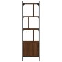 Shelf with brown oak wood door 44.5x30x154.5 cm by , Bookcases and shelves - Ref: Foro24-833357, Price: 72,24 €, Discount: %