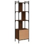 Shelf with brown oak wood door 44.5x30x154.5 cm by , Bookcases and shelves - Ref: Foro24-833357, Price: 72,24 €, Discount: %