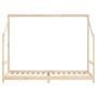 Estructura de cama para niños madera maciza de pino 90x200 cm de , Cunas y camas para niños - Ref: Foro24-835703, Precio: 120...