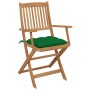 2 Stück klappbare Gartenstühle und Kissen aus massivem Akazienholz von vidaXL, Gartenstühle - Ref: Foro24-3064610, Preis: 171...