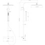 SCHÜTTE SUMBA double shower thermostatic system by , shower heads - Ref: Foro24-425814, Price: 295,52 €, Discount: %
