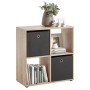 FMD Shelf with 4 compartments in oak color by , Bookcases and shelves - Ref: Foro24-429435, Price: 86,06 €, Discount: %