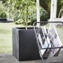 Capi Jardinera quadratisch Urban Smooth schwarz 40x40x40 cm KBL903 von , Töpfe und Pflanzgefäße - Ref: Foro24-424342, Preis: ...
