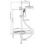 SCHÜTTE BLUEPERL chrome fixed shower set by , shower heads - Ref: Foro24-429384, Price: 162,64 €, Discount: %