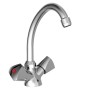 SCHÜTTE SAVINO chrome-plated dual-handle mixer tap for washbasin by , Faucets - Ref: Foro24-438687, Price: 44,01 €, Discount: %