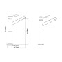SCHÜTTE Waschtisch-Einhebelmischer CORNWALL verchromt 196 mm von , Wasserhähne - Ref: Foro24-429359, Preis: 88,10 €, Rabatt: %