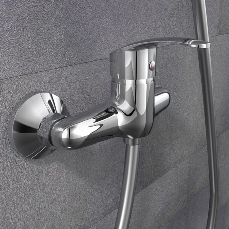 SCHÜTTE SIRANI chrome shower mixer tap by , Faucets - Ref: Foro24-438658, Price: 37,99 €, Discount: %