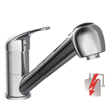 SCHÜTTE Single-lever sink mixer with pull-out spray ULTRA low pressure by , Faucets - Ref: Foro24-435077, Price: 78,59 €, Dis...