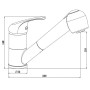 SCHÜTTE Single-lever sink mixer with pull-out spray ULTRA low pressure by , Faucets - Ref: Foro24-435077, Price: 78,59 €, Dis...
