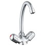 SCHÜTTE Peruzzi dual-handle sink mixer tap for low pressure systems chrome by , Faucets - Ref: Foro24-438728, Price: 45,82 €,...