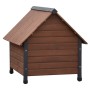 @Pet Hundehütte aus braunem rustikalem Kunststoffklappen 102x82x87 cm von , Hundehütten - Ref: Foro24-441161, Preis: 238,06 €...
