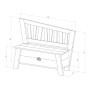 AXI Brown and White Corky Storage Bench by , Benches for halls and storage - Ref: Foro24-441646, Price: 112,68 €, Discount: %